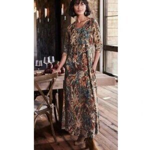 Soft Surroundings Santiago Velour Knit Stretch Dress Size PL